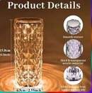 💎 Rechargeable Crystal Touch Lamp with Remote – Luxury Dimmable LED Table Lamp