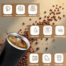 ThermoLuxe™ Black Coffee Travel Mug – Double-Wall Insulated Stainless Steel Tumbler